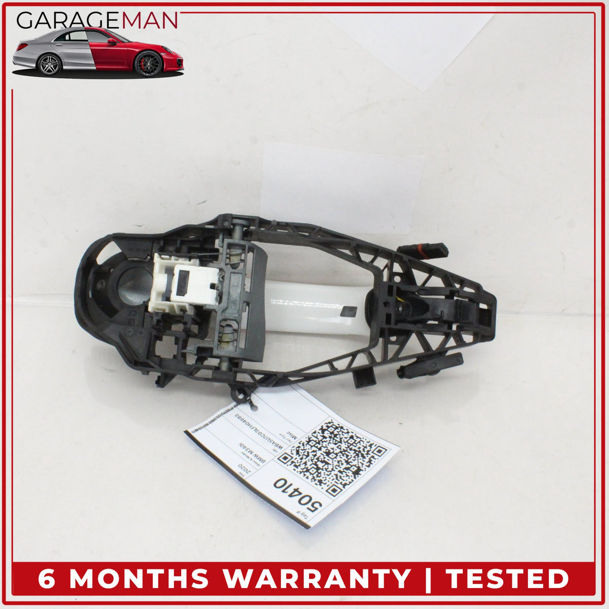 2019-2025 BMW M340i G20 Rear Left Driver Side Exterior Door Handle White OEM