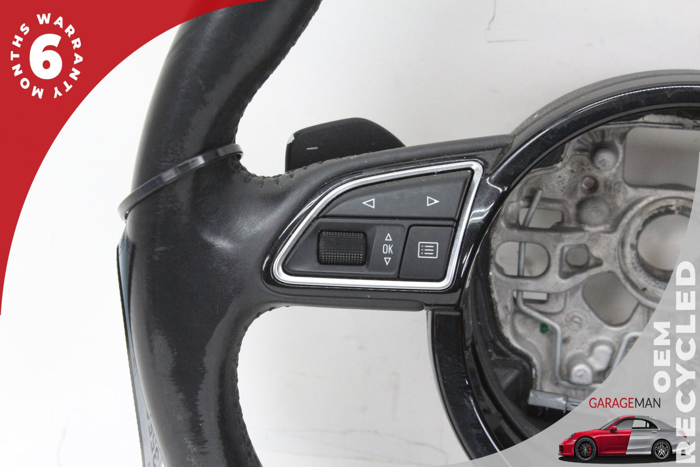 2012-2018 Audi A7 A6 Front Left Side Steering Wheel Black 4G0419091S OEM