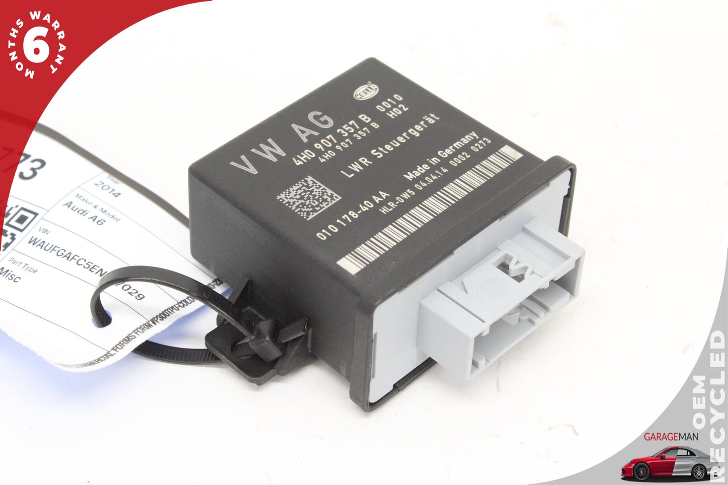 2012-2018 Audi A6 A7 Head Light Lamp Range Control Module 4H0907357B OEM