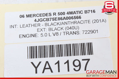 06-08 Mercedes X164 GL450 R350 ML350 Driver Steering Wheel Airbag Anthracite OEM