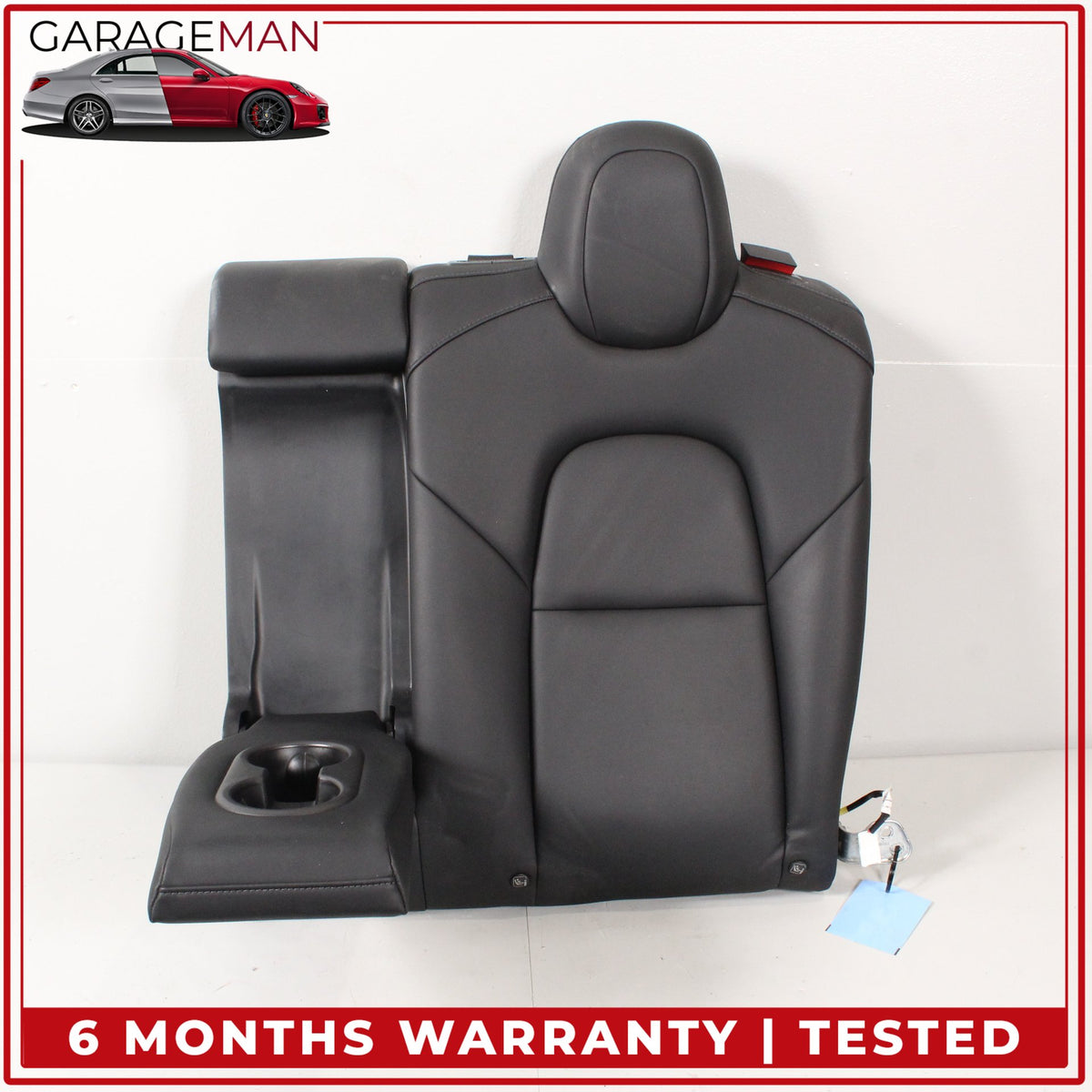 2017-2023 Tesla Model 3 Rear Upper and Lower Seat Assembly w/ Bolster Black OEM