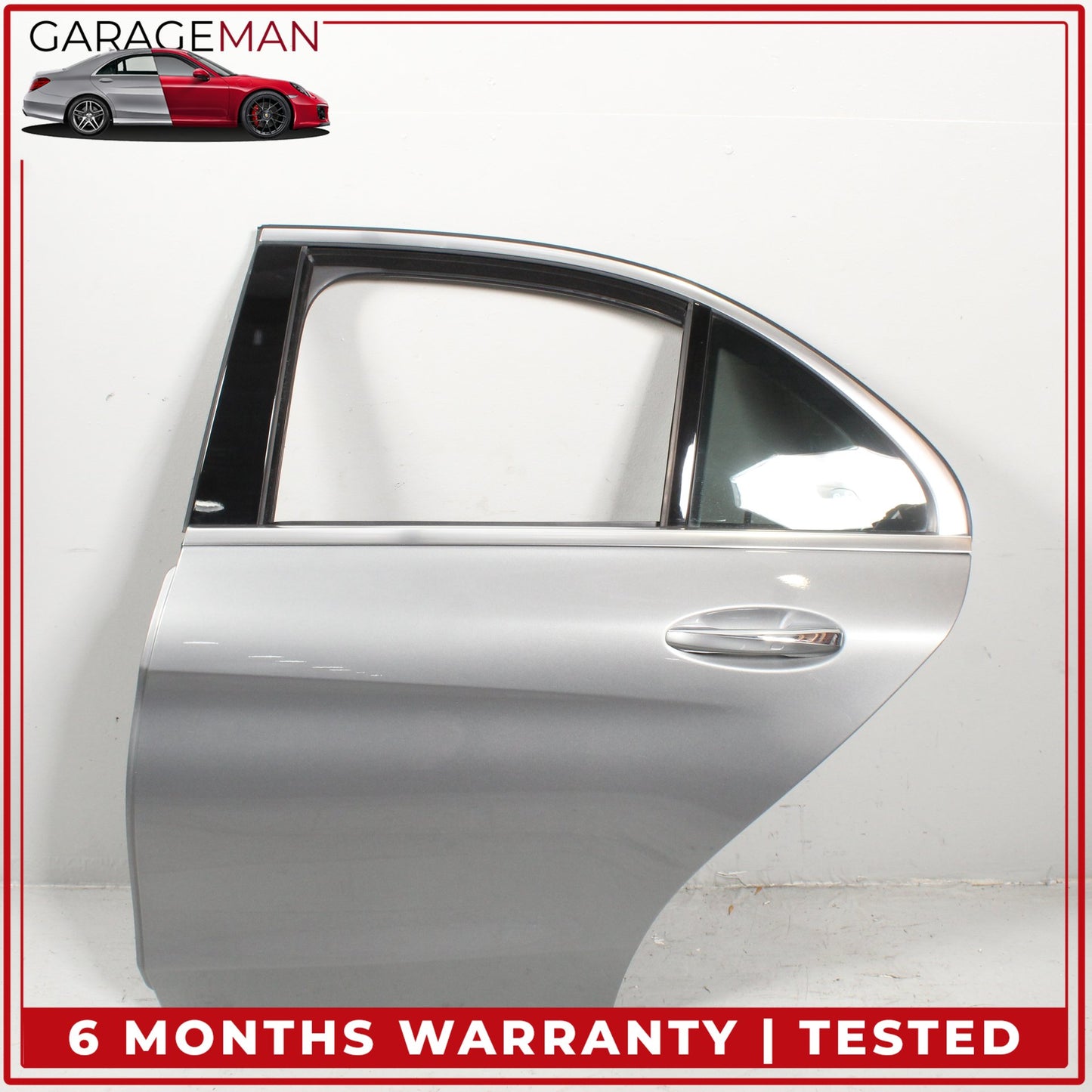 2015-2021 Mercedes W205 C300 Sedan Rear Left Side Door Shell w/ Door Handle OEM