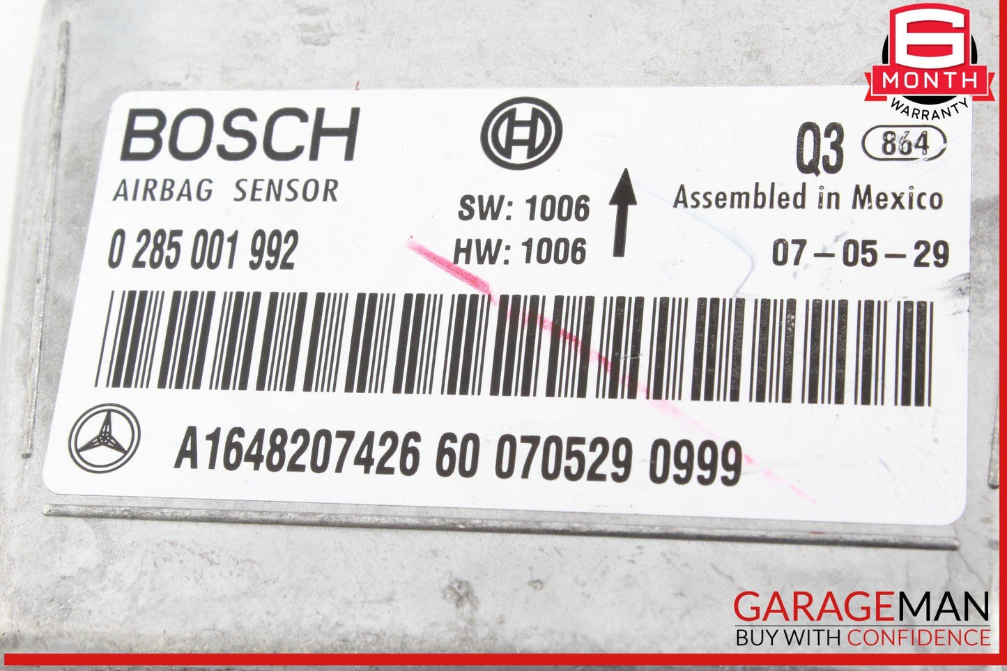06-09 Mercedes X164 ML450 GL450 Airbag Air Bag SRS Control Module OEM