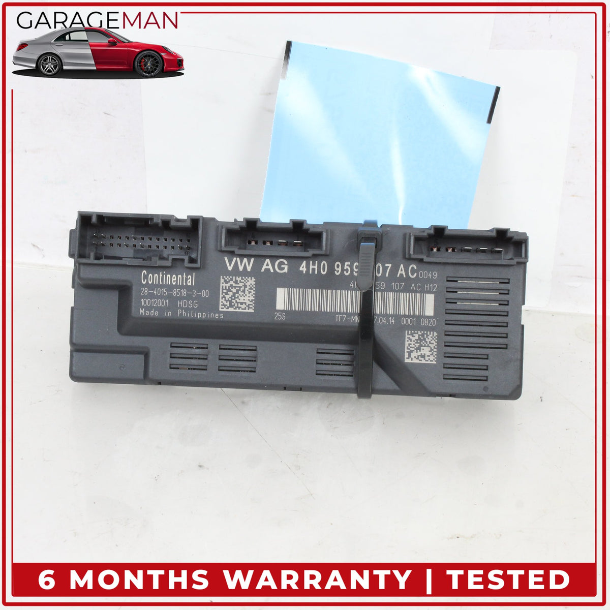 2015-2018 Audi A8 S8 Rear Trunk Lid Liftgate Control Module Unit 4H0959107AC OEM
