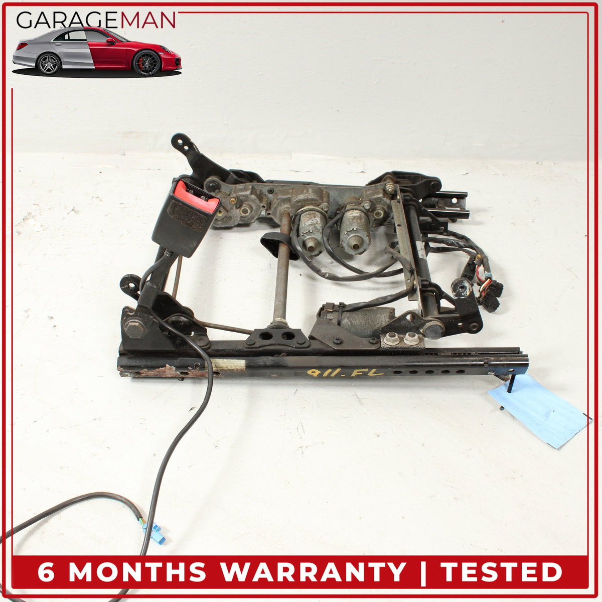 1998-2004 Porsche 911 996 Boxster 986 Front Left Seat Track Rail Frame OEM