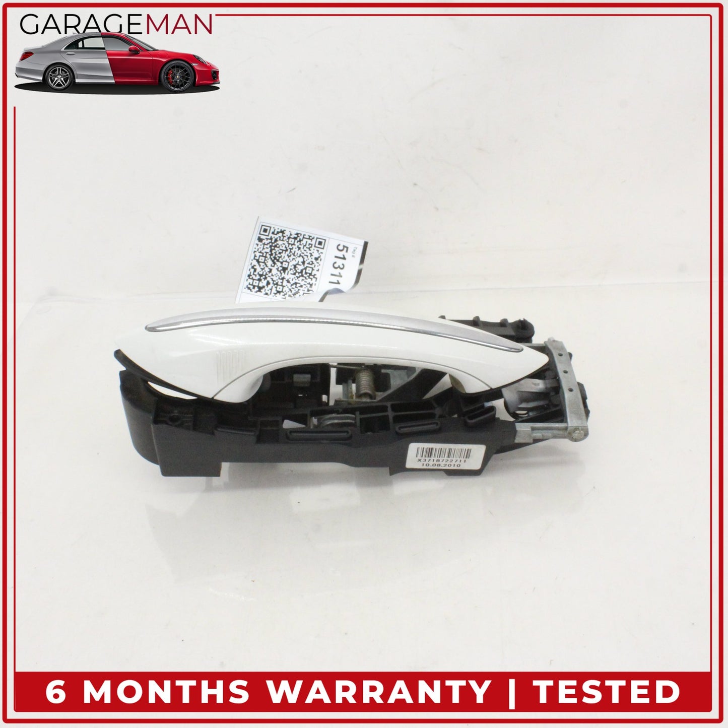 2011-2016 BMW 550i 535i Rear Left Driver Side Exterior Door Handle White OEM