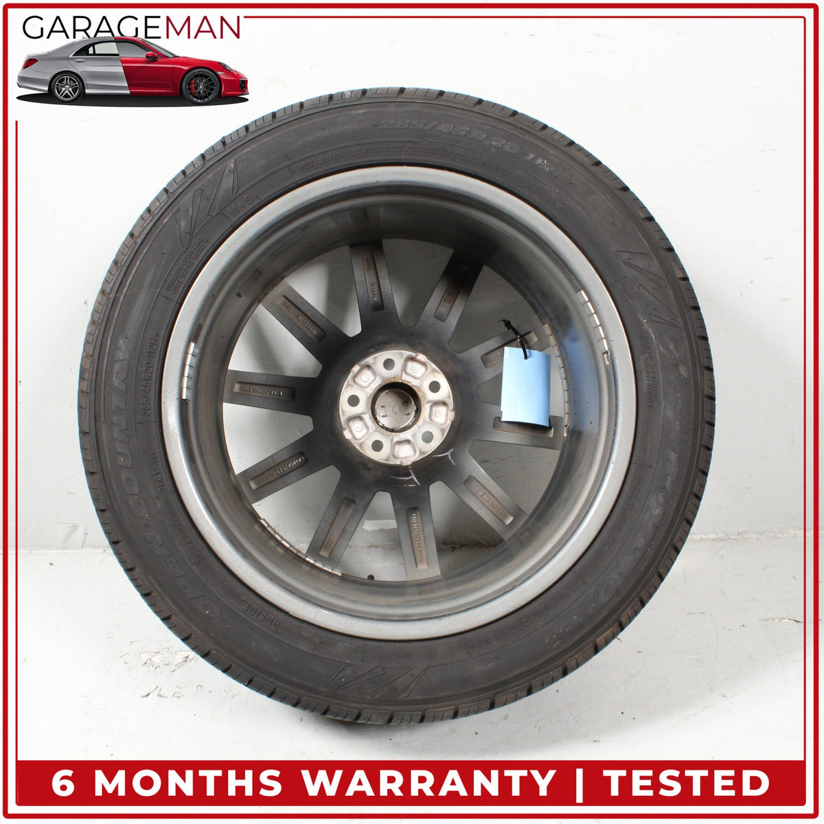 2017-2025 Audi Q7 SQ7 10 Spoke Wheel Rim w/ Tire 9JX20H2 ET33 4M0601025AD OEM