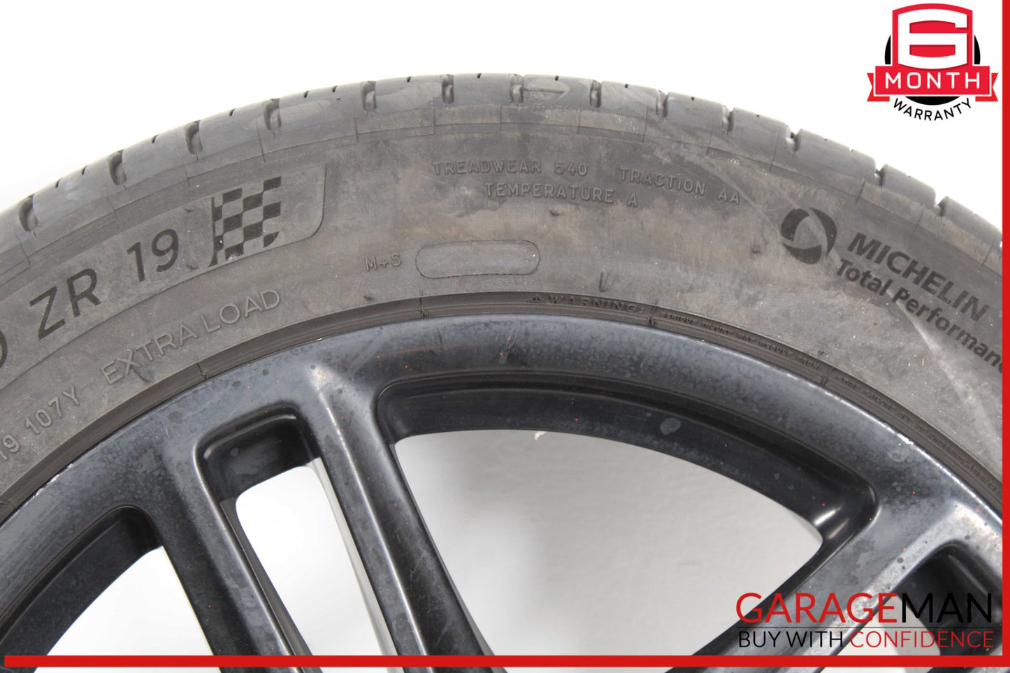 10-16 Porsche Panamera 970 10 x 19 19" Rear Wheel Rim w/ Tire 97036216000 OEM
