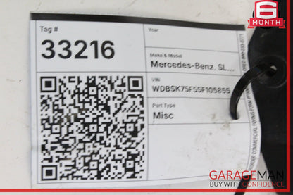 2003-2012 Mercedes SL500 R230 Rear Right Quarter Window Glass 2306700210