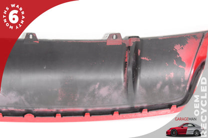 2013-2015 Audi RS5 AWD Rear Lower Bumper Diffuser Valance Panel Black &amp; Red OEM