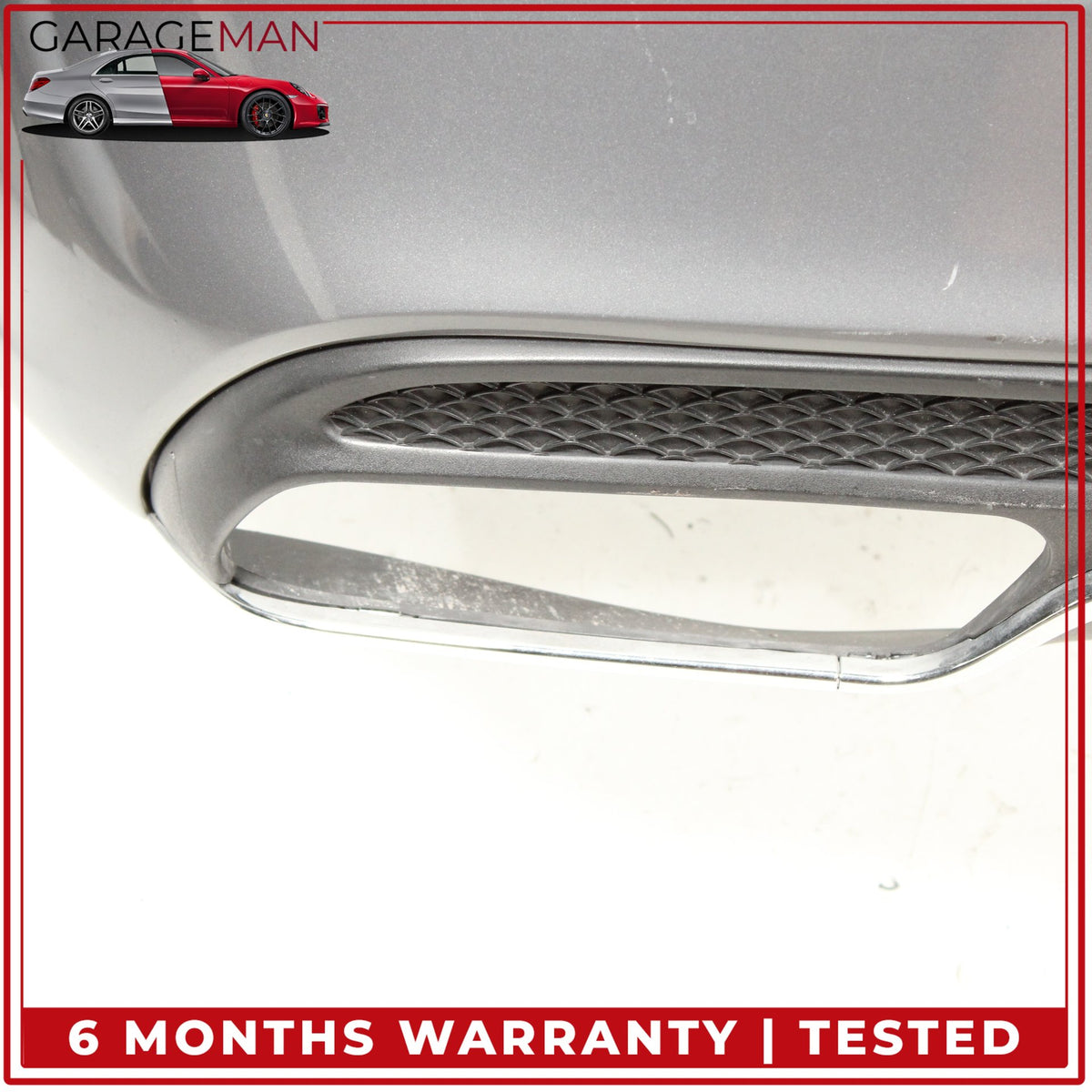 2015-2018 Mercedes-Benz C300 W205 Sport Rear Bumper Cover Assembly Silver OEM