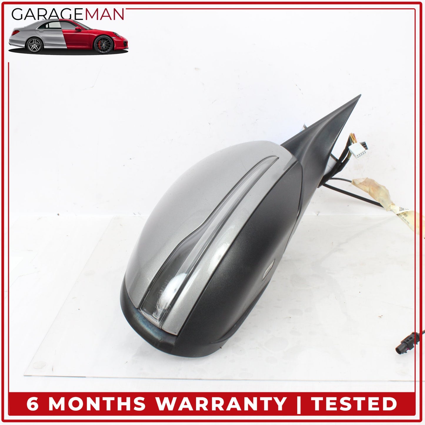 2015-2016 Mercedes W205 C300 Front Right Door Rear View Mirror w/ Blind Spot OEM
