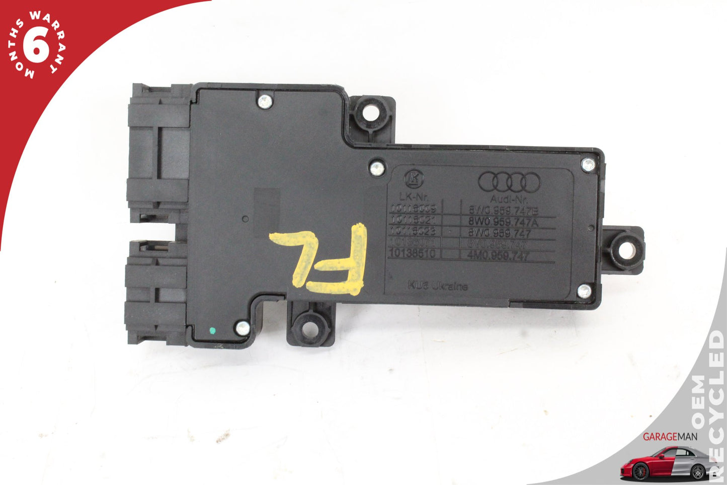 15-24 Audi A3 8V Sedan Front Left Side Seat Adjustment Switch 8K0959747 Genuine