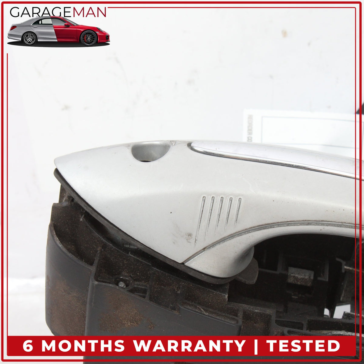 2009-2019 BMW 740i F01 Front Left Side Exterior Door Handle Silver Metallic OEM