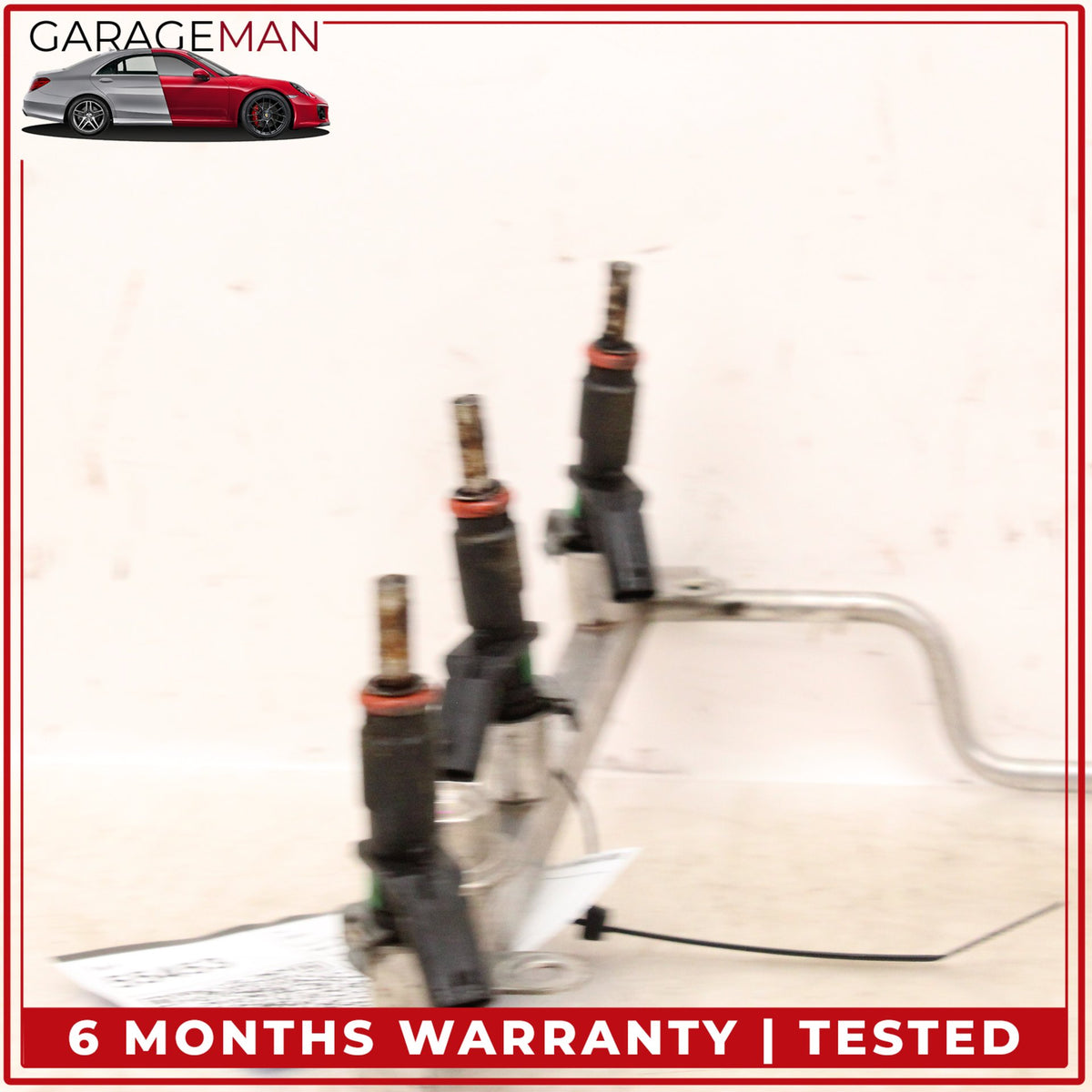 2005-2012 Mercedes W211 E350 SLK300 Fuel Injector Rail w/ Fuel Injectors OEM