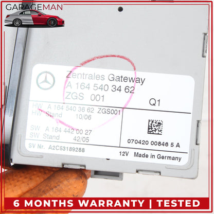2006-2013 Mercedes W164 ML350 Central Gateway Control Module Unit 1649002901 OEM