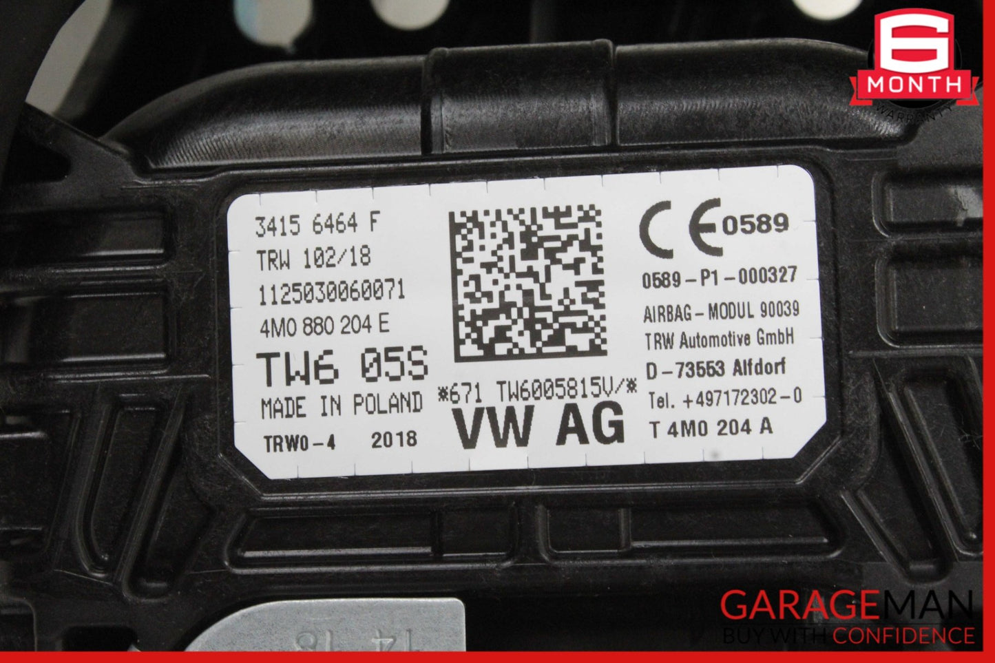 2017-2019 Audi Q7 SUV Front Right Dash Airbag 4M0880204E