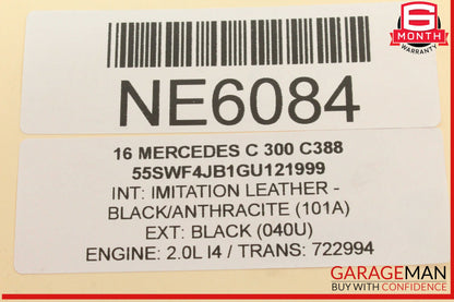 2015-2018 Mercedes W205 C300 Front Left Radiator Bracket Support 2056207900 OEM
