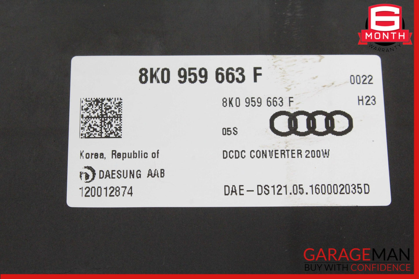 2012-2018 Audi A6 A7 Voltage Stabiliser Control Module Unit 8K0959663F OEM