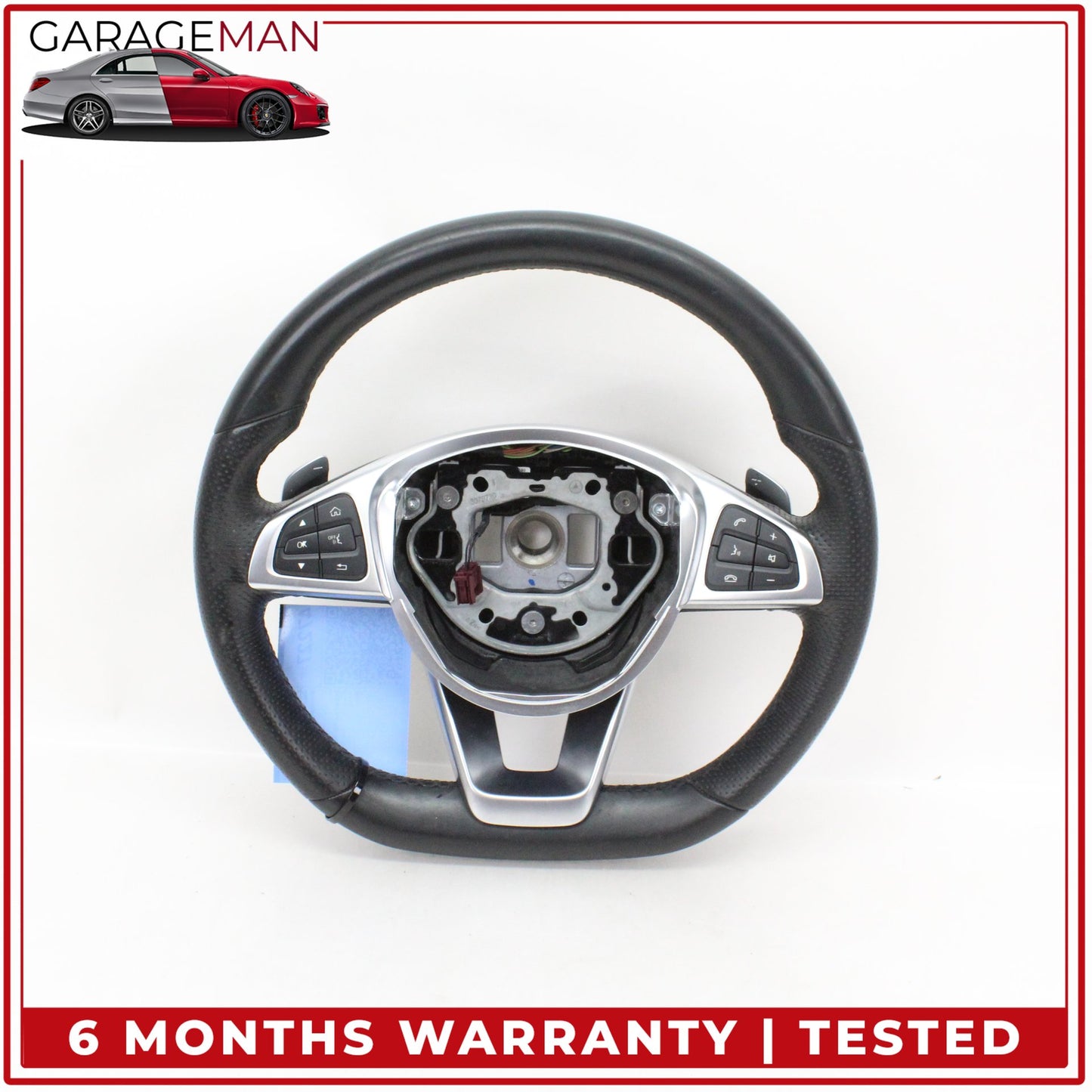 2015-2020 Mercedes W205 C300 Sport Steering Wheel w/ Paddle Shifters OEM