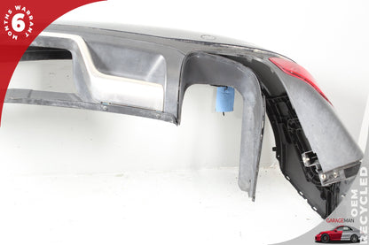 2011-2014 Porsche Cayenne 958 S Hybrid Rear Bumper Cover 95850541110 Jet Black Metallic