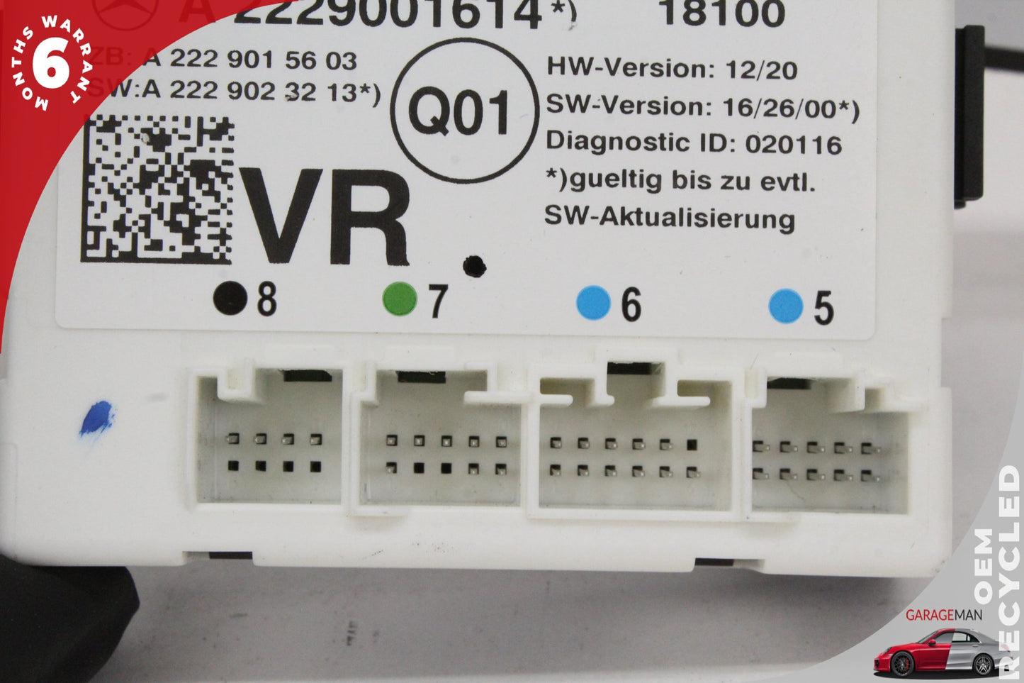 15-19 Mercedes-Benz C350e W205 Right Front Door Control Module 2229001614