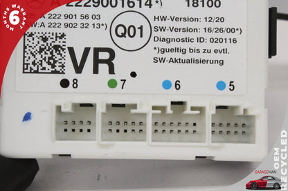 15-19 Mercedes-Benz C350e W205 Right Front Door Control Module 2229001614