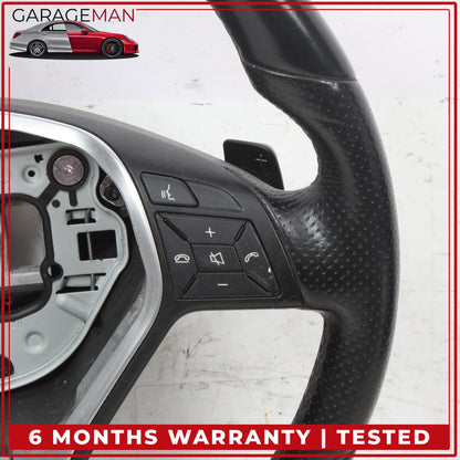2012-2018 Mercedes W212 E250 Steering Wheel w/ Paddle Shifters 2184600818 OEM