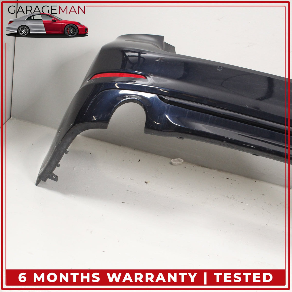 2017-2020 BMW 530e M550i 540i G30 Rear Bumper Cover Imperial Blue Metallic OEM