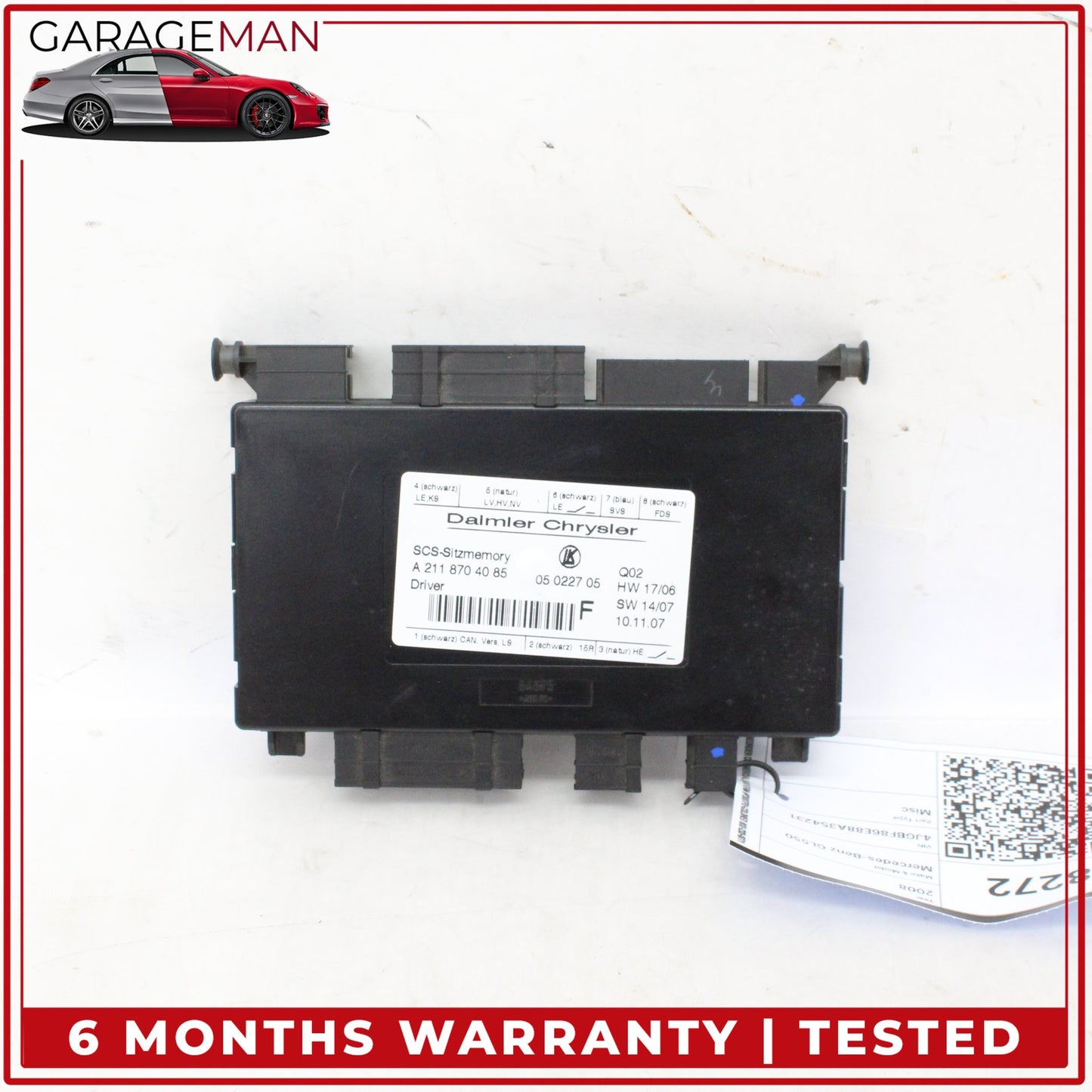 2003-2012 Mercedes X164 GL550 Front Left Side Seat Control Module 2118704085 OEM