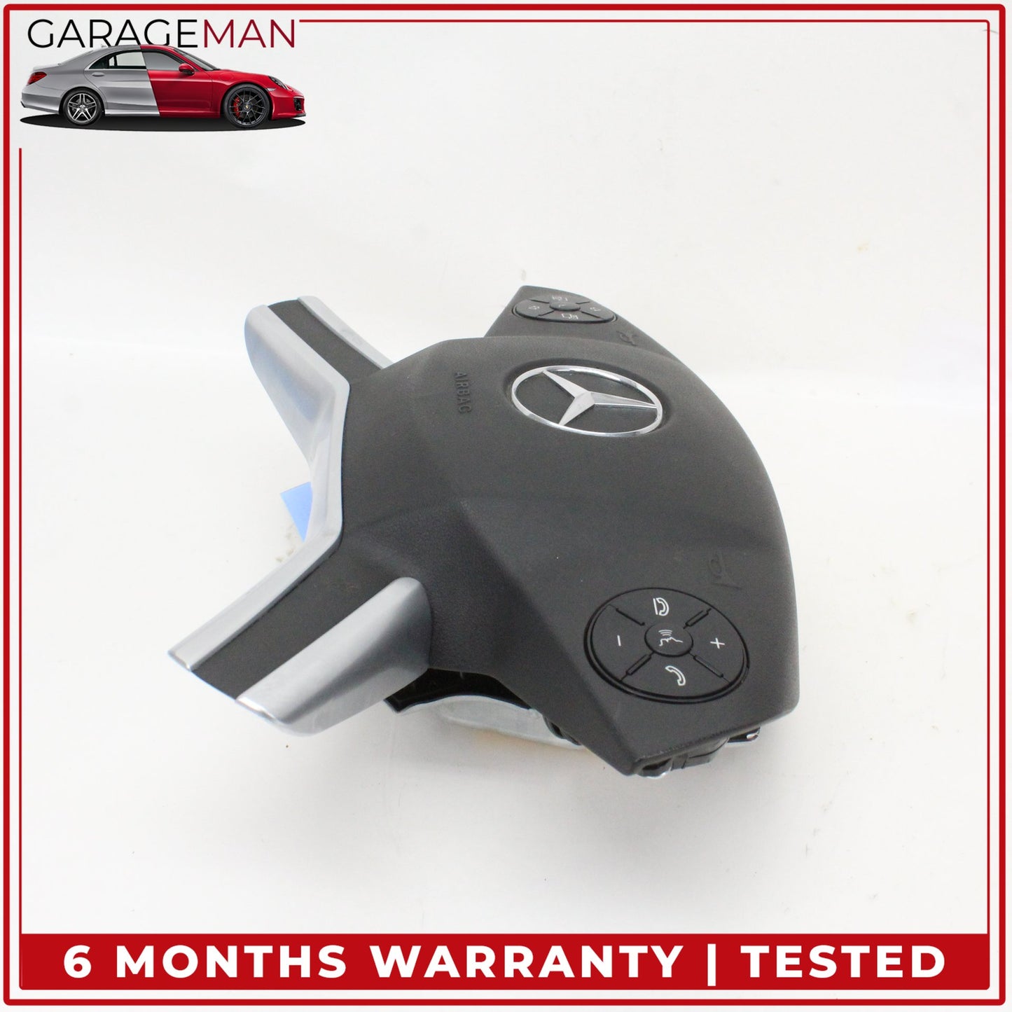 2009-2013 Mercedes W164 ML350 Front Left Side Steering Wheel Airbag Black OEM