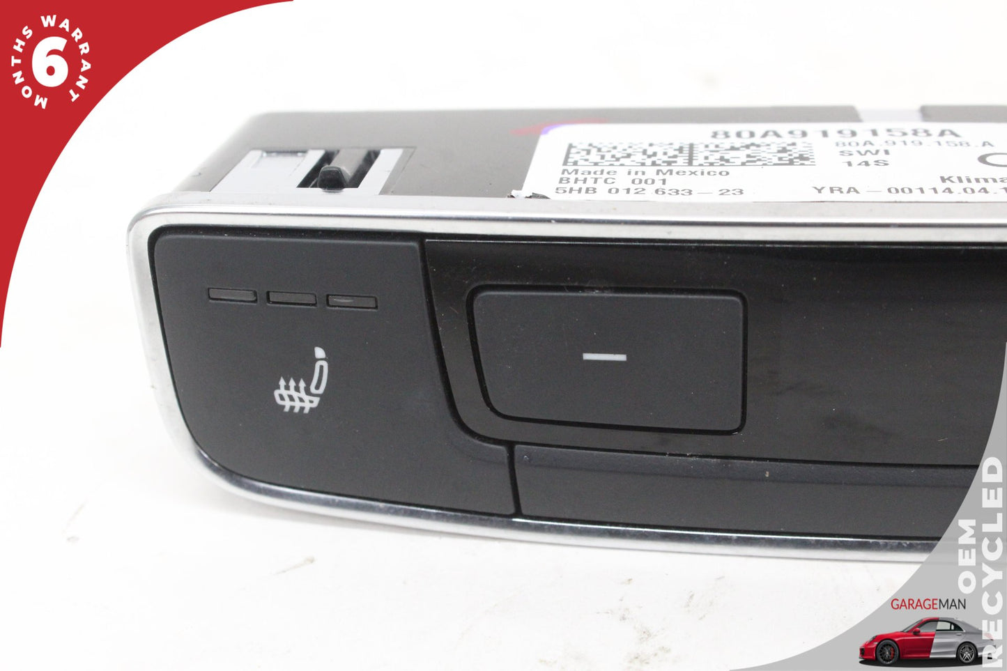 2018-2024 Audi Q5 Rear Seat A/C Heater Climate Control Switch 80A919158A OEM