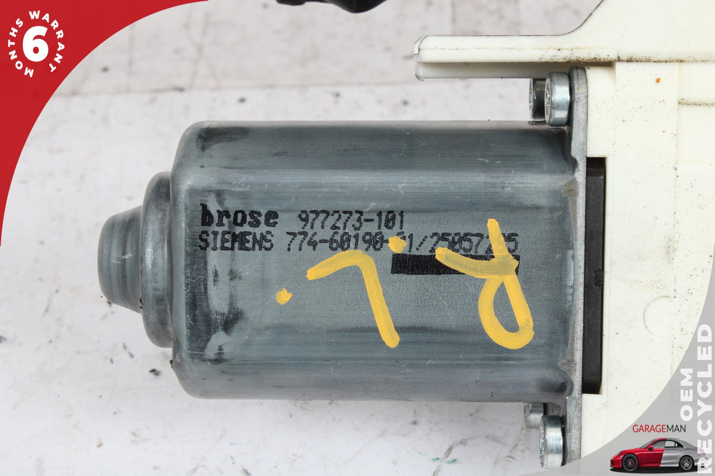 2007-2015 Audi Q7 Rear Left Driver Side Window Regulator Motor 4L0959801B OEM