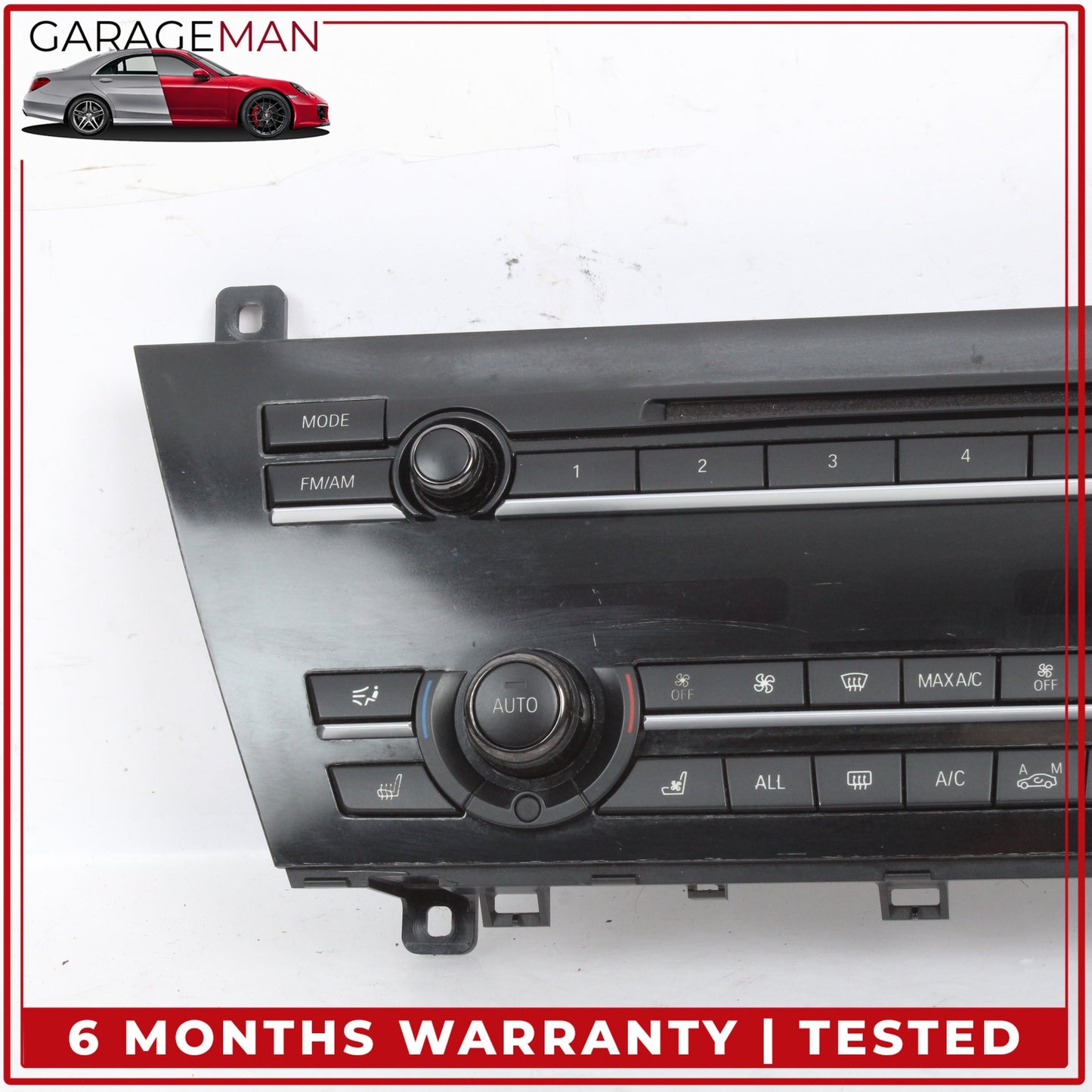 2012-2019 BMW 650i F06 AC Temperature Climate Control Radio Panel 9299034 OEM