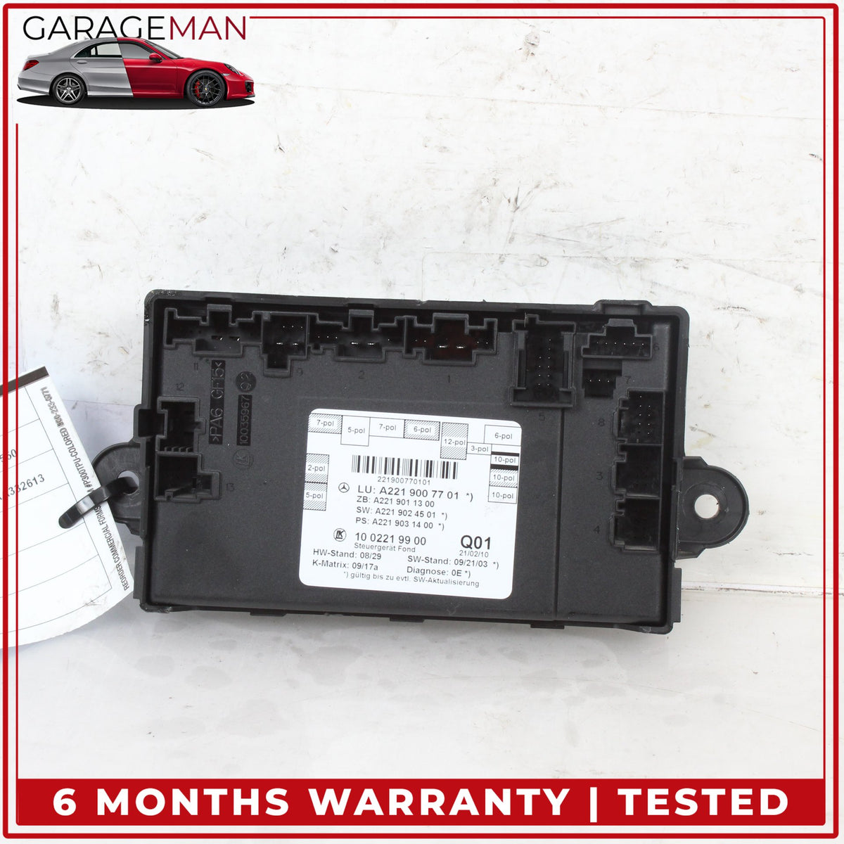 2007-2013 Mercedes W221 S550 Rear Left or Right Door Control Module Unit OEM