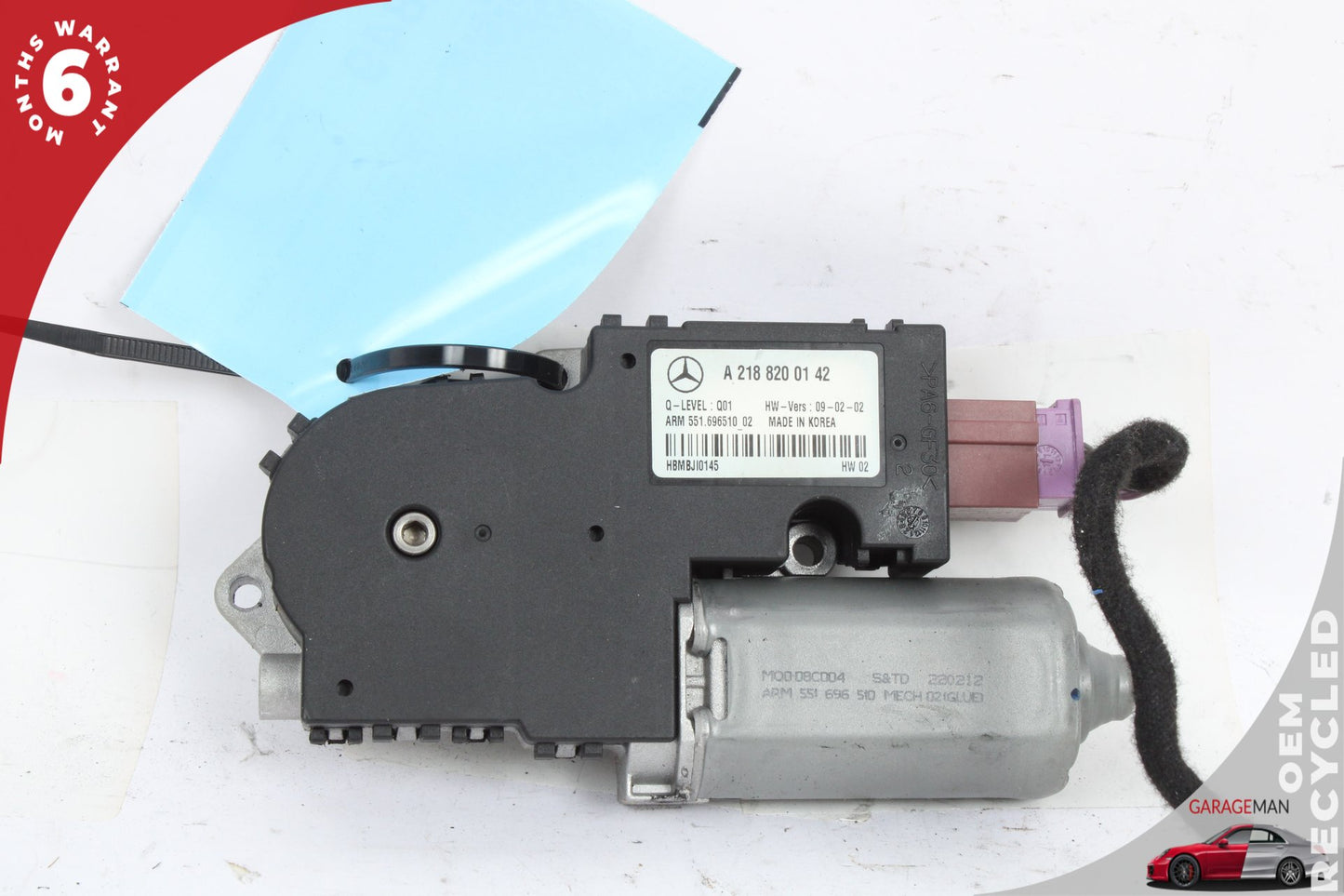 2012-2018 Mercedes W218 CLS550 E250 Sunroof Sun Roof Motor 2188200142 OEM