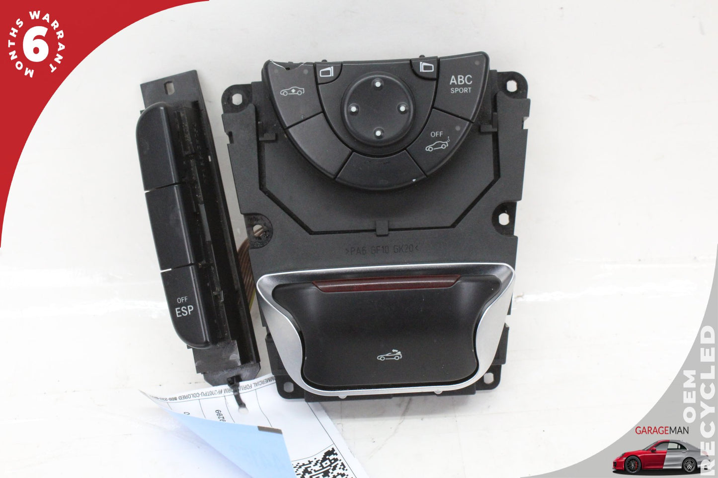 2003-2006 Mercedes R230 SL500 Convertible Top Roof ABC Mirror Control Switch OEM