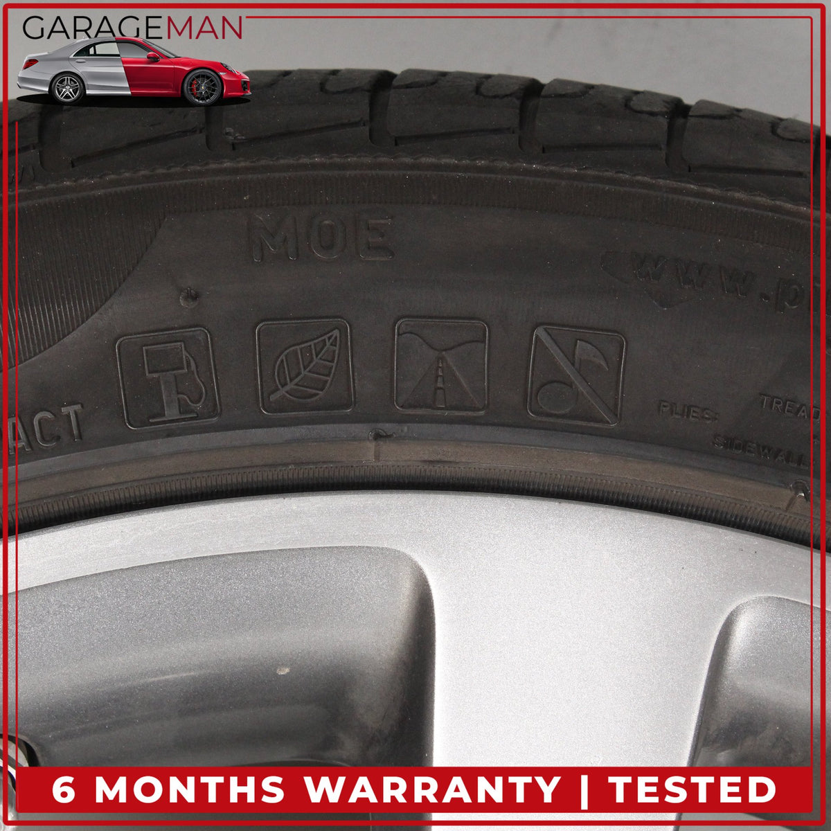 2015-2023 Mercedes W205 C300 Front or Rear Wheel Rim w/ Pirelli Tire 7.5JX18 OEM