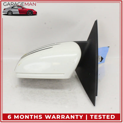 2010-2011 Mercedes W204 C300 Front Left Door Rear View Mirror Calcite White OEM
