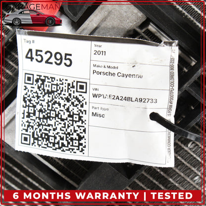 2011-2018 Porsche Cayenne 958 Engine Radiator Cooling Fan Motor A/C Condenser Assy 7P0121207A