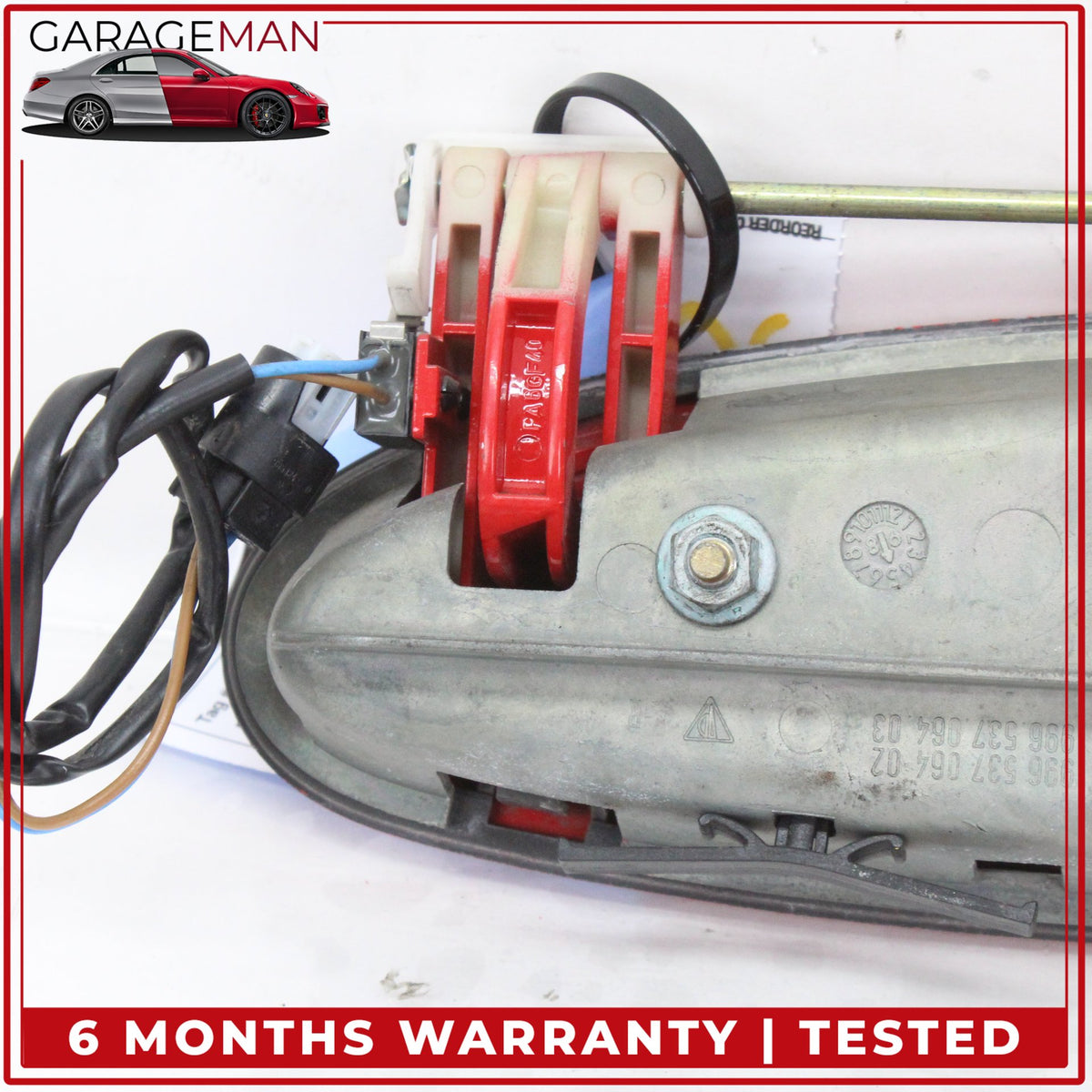 1997-2005 Porsche 911 996 Front Right Side Exterior Door Handle Red OEM