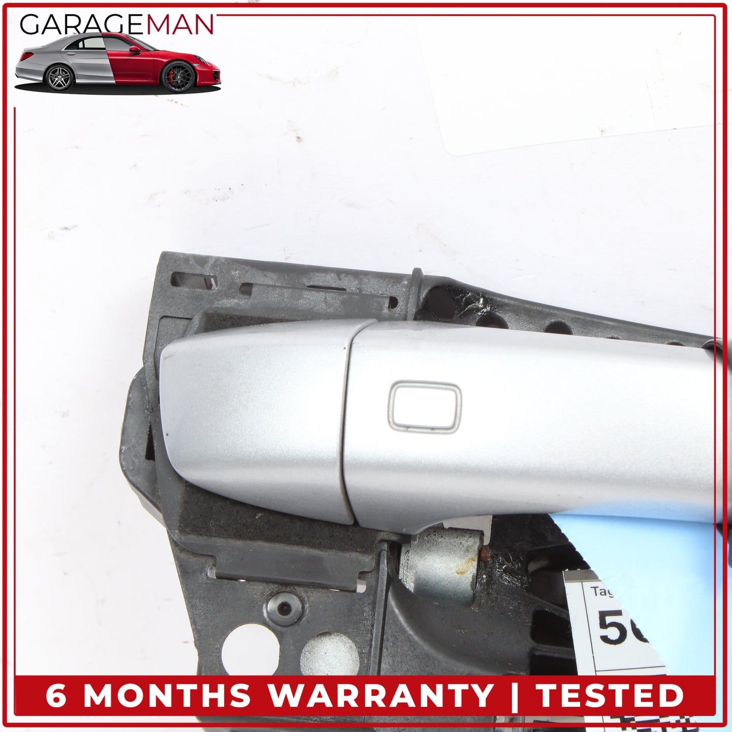 2017-2024 Audi Q7 Right Passenger Side Exterior Door Handle Silver Metallic OEM