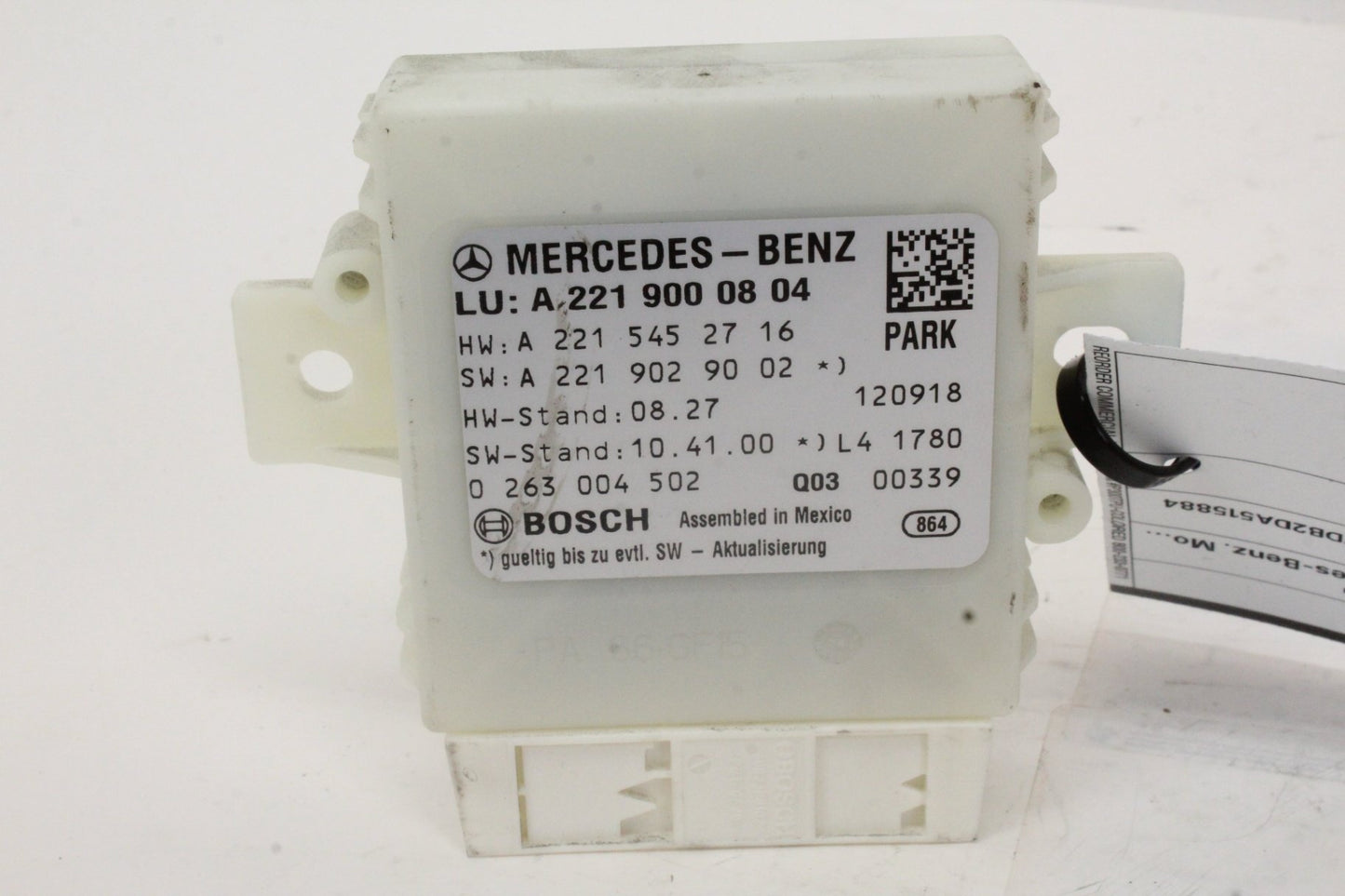 2013 Mercedes-Benz S550 W221 Park Assist Sensor 2219000804 Genuine OEM