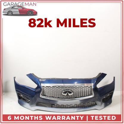 2014-2017 Infiniti Q50 V37 Front Bumper Cover Assembly w/ Grille 620224HE0H OEM
