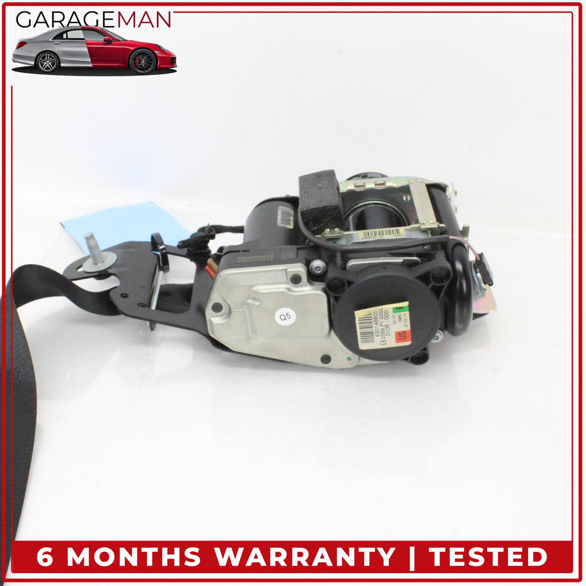 2015-2018 Mercedes W205 C300 Front Right Passenger Side Seat Belt Black OEM