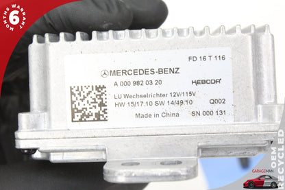 17-19 Mercedes-Benz E400 W213 Wagon Power Inverter Converter Module 0009820320
