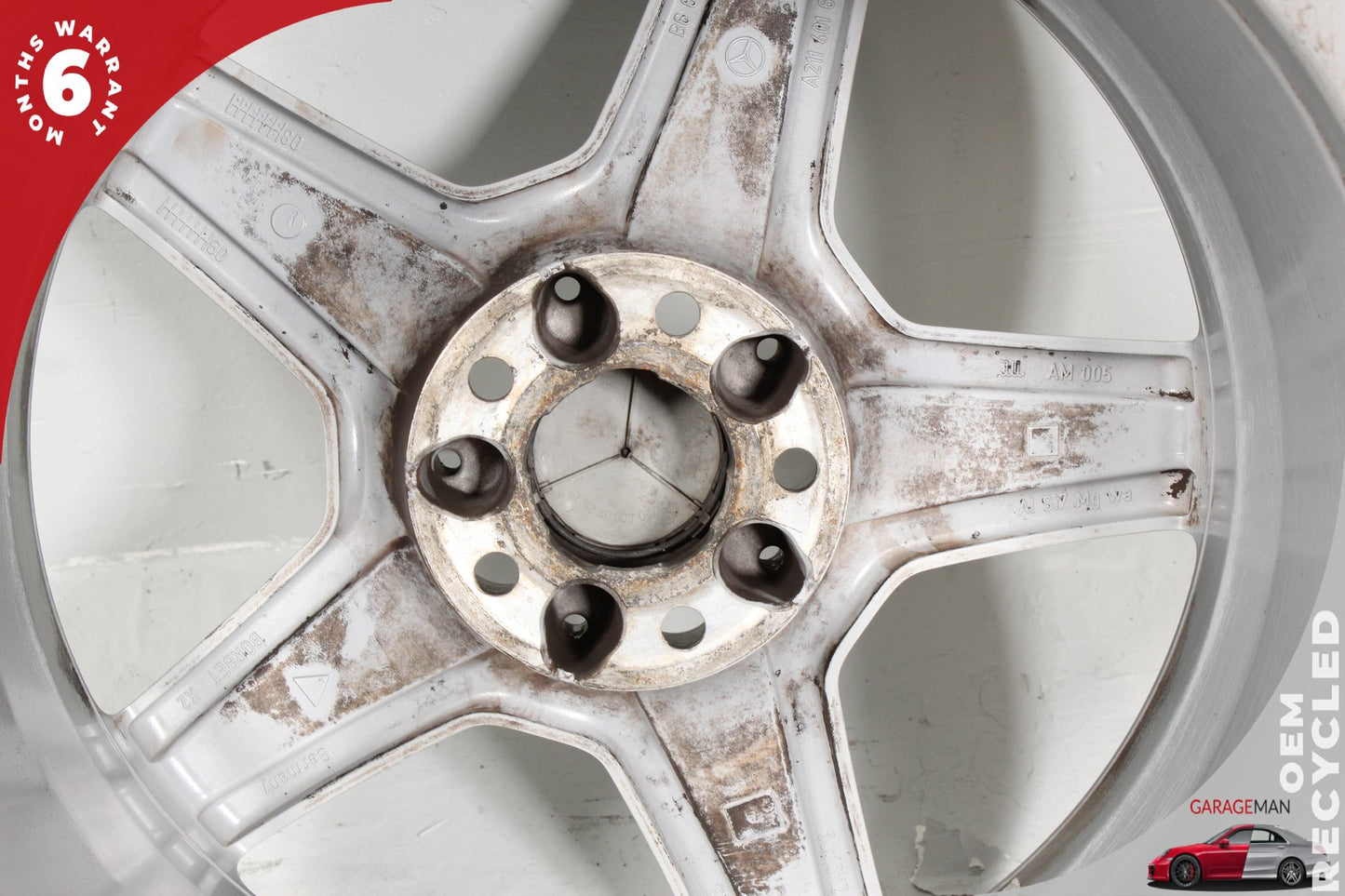 2003-2011 Mercedes W211 E350 E55 AMG Rear Wheel Rim 9JX18H2 ET39 2114016702 OEM