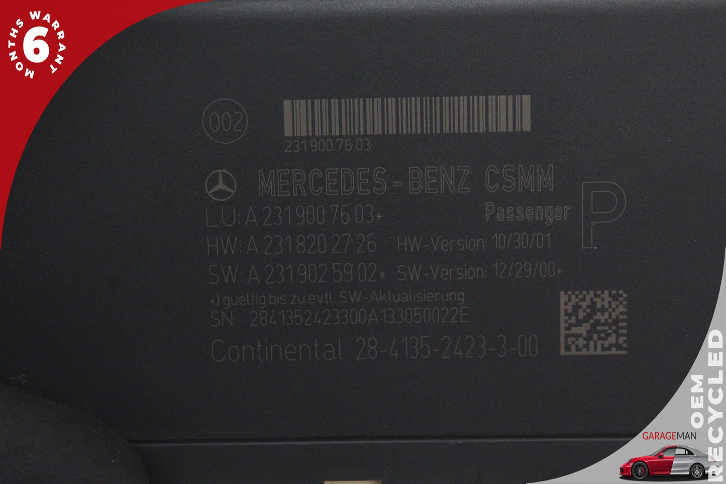 2013-2020 Mercedes R231 SL550 Front Right Seat Control Module 2319000503 OEM