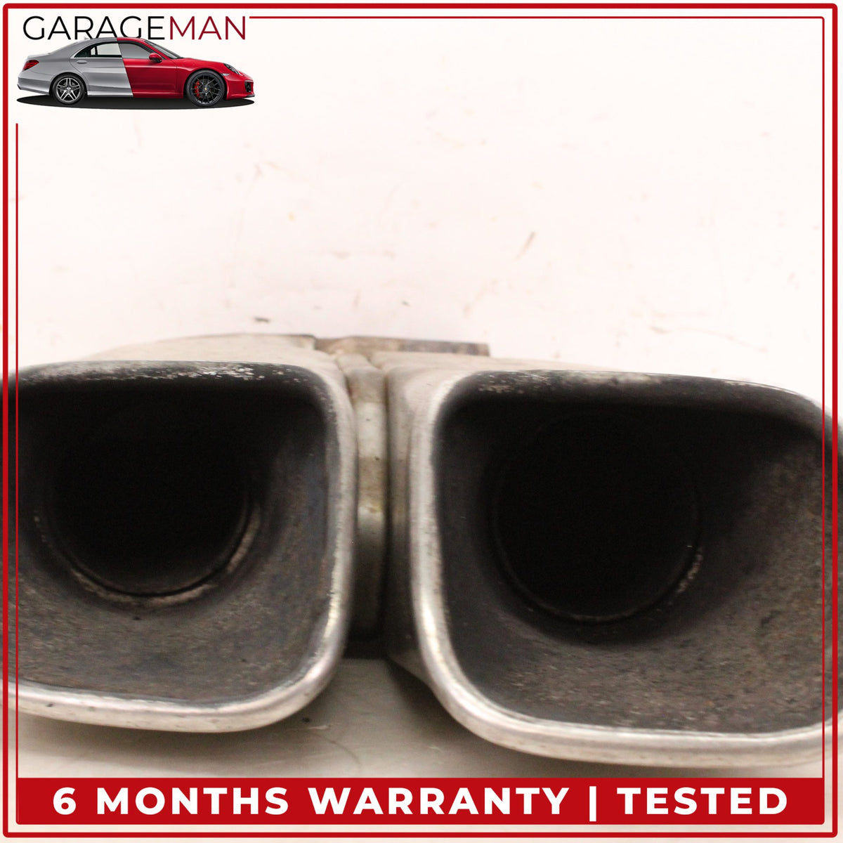 2003-2006 Porsche Cayenne 955 Turbo Exhaust Mufflers Muffler Tips Set OEM