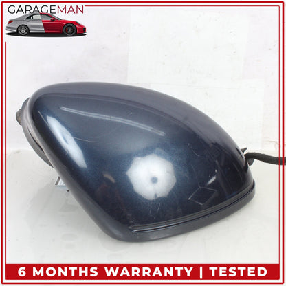 2010-2013 Porsche Panamera 970 Right Door Rear View Mirror Blue Metallic OEM